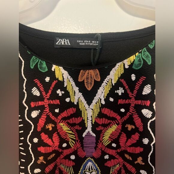 ZARA Geometric Print Shirt Dress | s - Picture 3 of 6